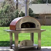 Bella Ultra 40-Inch Outdoor Wood-Fired Pizza Oven On Cart - Red ...