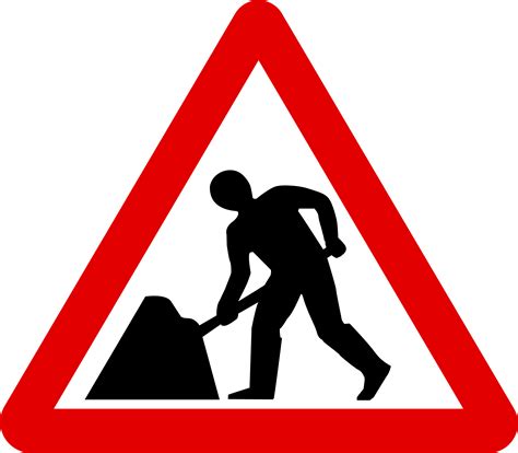 Download Road Works Ahead Sign Clipartkey