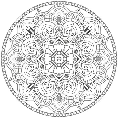 Ze Mandala Mandalas Coloring Pages For Adults Just Color Page 5
