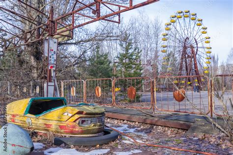 Abandoned Amusement Park In Pripyat In Chernobyl Exclusion Zone