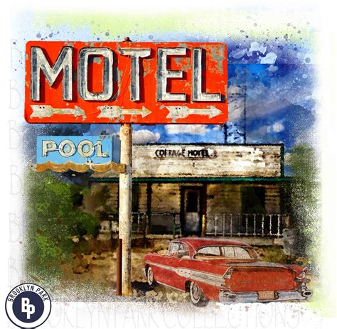 Retro Road Trip Vintage Car Motel Sublimation Transfer Ready To
