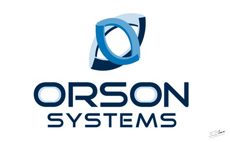 Diseño de logo para empresa de videojuegos. Orson Systems logo design - construction software engineering logos and identity