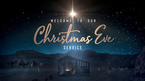 Starry Night Nativity Christmas Eve Motion Video Background