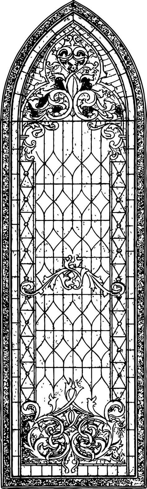 Download stained glass window stock vectors. Vintage Stained Glass Church Window Graphics Fairy ...