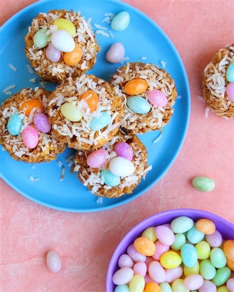 Fun Easter Dessert Recipe Easy NO BAKE Easter Nest Treats Munchkin