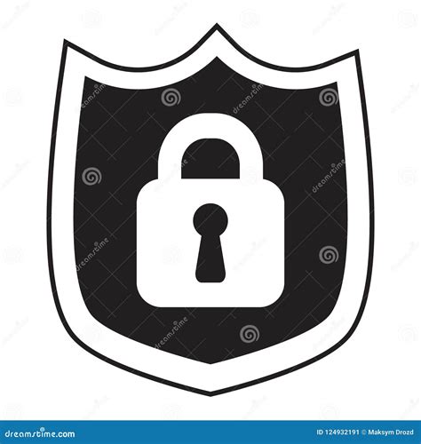 Shield Security With Lock Symbol Protection Safety Password Security