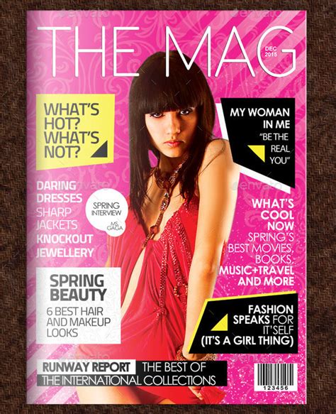 36 Magazine Cover Template Free Sample Example Format