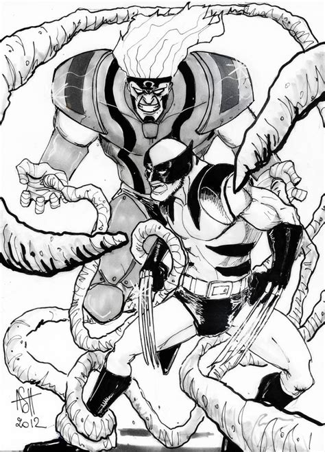 Wolverine Vs Omega Red Inks By Scarecrowhassan On Deviantart