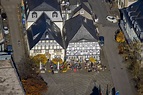 Luftaufnahme Brilon - Ortskern am Markt in Brilon im Bundesland ...
