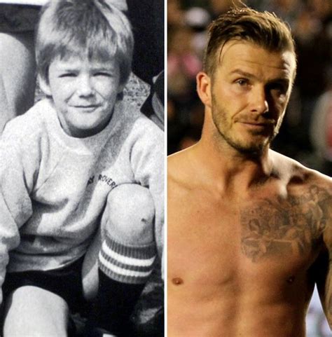 Football Stars Pictured As Children David Beckham Cristiano Ronaldo
