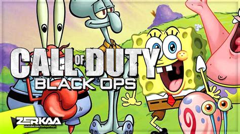 Spongebob Spongemouth Black Ops Gun Game With The