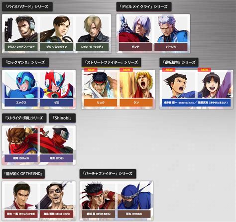 Project X Zone Characters