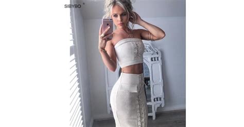 Sibybo Winter Autumn Suede Dress Off Shoulder High Waist 2 Piece Set Women Dress Lace Up Vintage