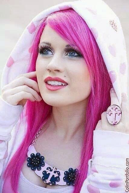 Pin By Ghozt♤within On Sublime Hot Pink Hair Pink Hair Hair Styles