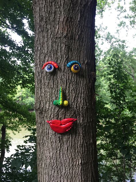 Tree Face Yard Ornament T Ideasgarden Art Tree People Etsy