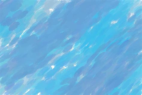 Watercolor Background In Blue Tones With Pronounced Strokes On A White