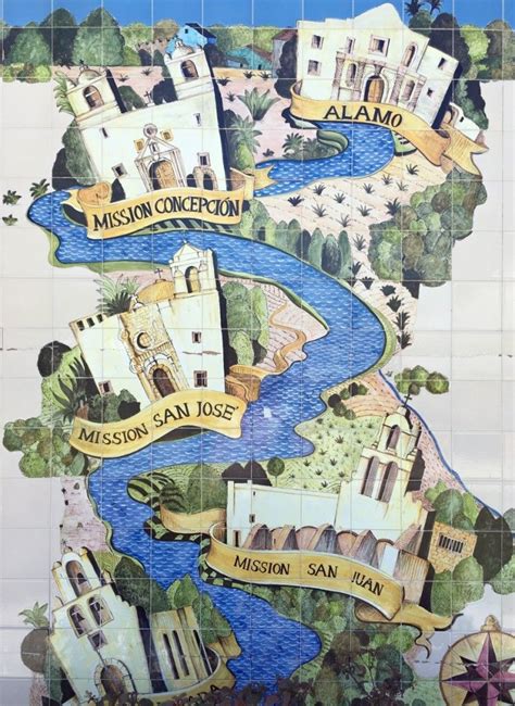 Map San Antonio Missions San Antonio Missions World Heritage Sites