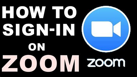 How To Sign In On Zoom Application Youtube