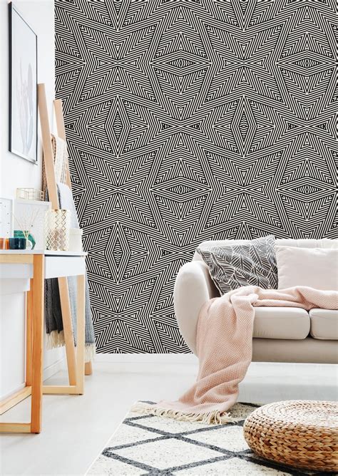 Geometric Print Removable Wallpaper Peel And Stick Wallpaper Wall Mural Self Adhesive Wallpaper