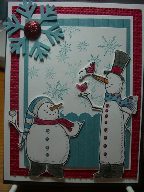 Snowman Christmas Cards Handmade I Card Christmas Snowman