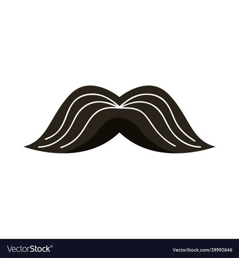 Hipster Style Mustache Royalty Free Vector Image