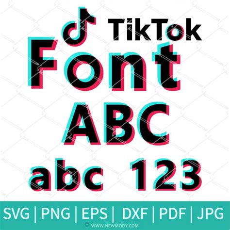 Tik Tok Font Black Svg Tik Tok Alphabet Letters And Numbers Svg Png