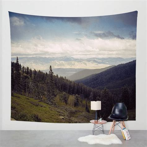 Mountains Forever Scenic Microfiber Wall Tapestry Scenic Wall