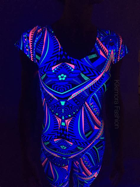 Glow In The Dark Party Bodysuit For Woman Or Man New Trend Etsy