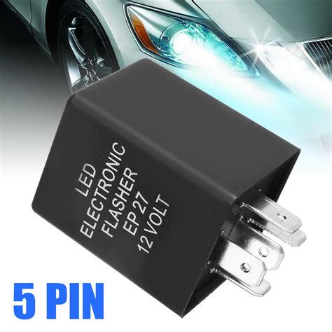 Mayitr 1pc Car Flasher Relay Practical 5 Pin LED Electronic Relays