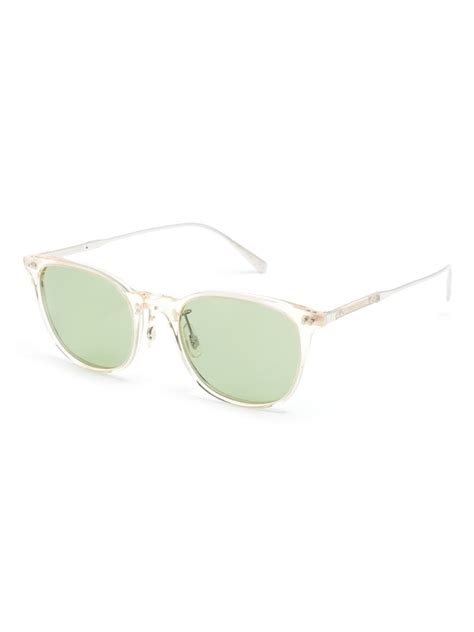 Oliver Peoples Transparent Design Square Frame Sunglasses Farfetch