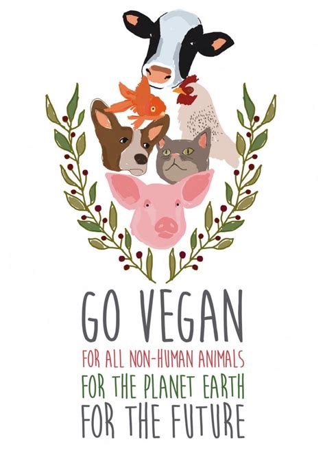 Go Vegan For The Future Poster Print By Gulcin Arda Displate In