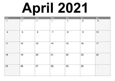 Choose the best 2021 calendar that can print for you. Calendar Printable April 2021 Free Printable Calendar Templates.