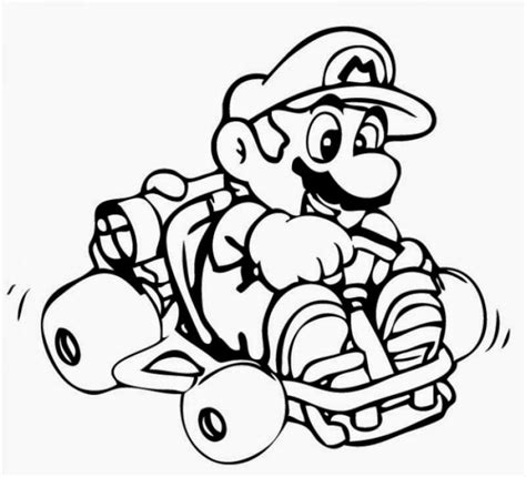 Coloriage Mario Coloriage Mario Kart Gratuit à Imprimer