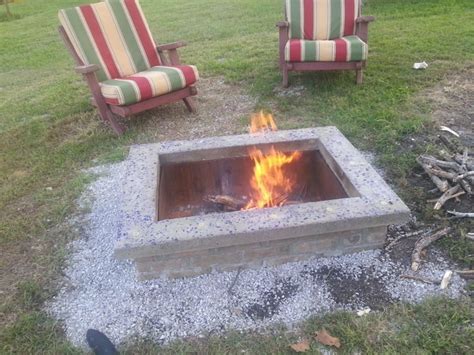 Diy Fire Pit With Custom Cap Stone Your Projectsobn
