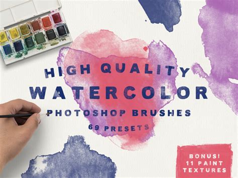 25 Free Watercolor Brush Sets To Use In Your Designs