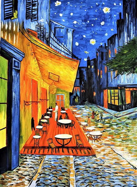 Cafe Terrace On The Place Du Forum By Vincent Van Gogh Oil Etsy