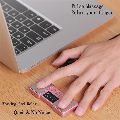Mini Pulse Fingertip Massager Portable Electric Micro Current Finger Joint Hand Massage Knuckle