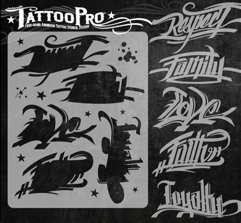 Tattoo Pro Stencil Good Words Atps132 Hokey Pokey Shop