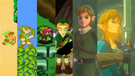 젤다의 전설 그래픽 변화 뮤비 The Legend Of Zelda Evolution Mv Youtube