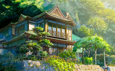 Free Download Hd Wallpaper Anime Your Name House Itomori Kimi