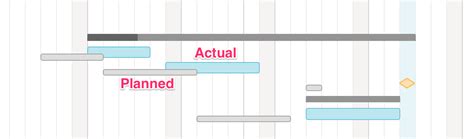 Gantt Chart With Planned Vs Actual Comparison Ms Project Chart Examples