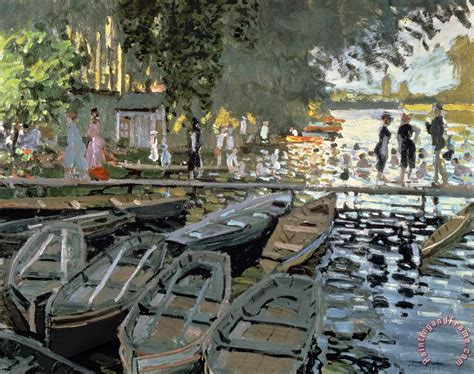 Claude Monet Bathers At La Grenouillere Painting Bathers At La