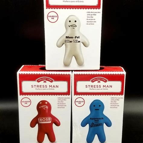 Holiday Time Office Stress Man Flexible Stress Reliever Man Durable