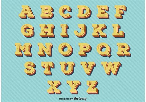 Vintage Alphabet Letters To Print