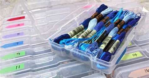 The Best Way To Organize Embroidery Floss Without Bobbins Little