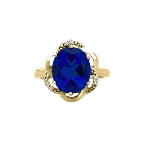 Blue Sapphire Gold Rings नीली सफायर रिंग नीले नीलम की अंगूठी ब्लू