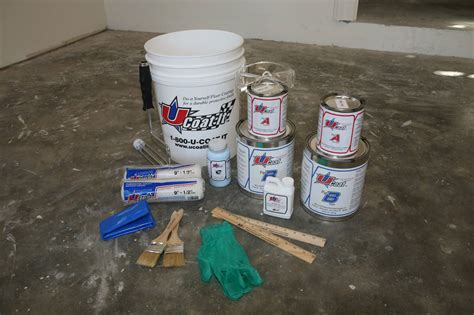 At lifetime epoxy floors about half of the jobs we do that are not new construction are bad epoxy floors we are asked to grind up and replace with a lifetime epoxy floor. UCoat It Do-It-Yourself Epoxy Floor Coating Kit Install - Hot Rod Network