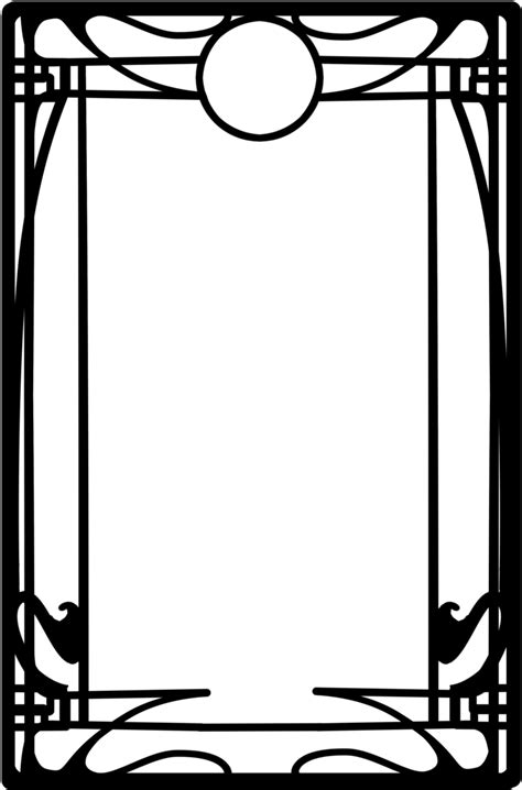 Picture Free Library Border Clipart Black And White Art Nouveau