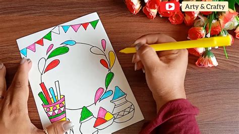 Most, but not all festivals serve to provide entertainment to the participants, so they tend to be complemented with. Easy Drawing on Holi 2020 /How to Draw Holi Festival for Kids / Holi Drawing by Arty & Crafty ...