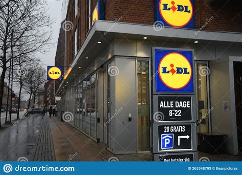 German Lidl Grocery Store In Danish Capital Copenhagen Editorial Stock